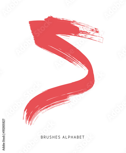 Alfabeto Spennellato Lettera S