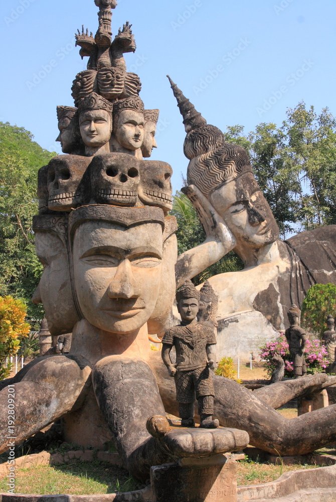 Laos, Vientiane-capital of Laos, Xieng Khuan (Buddha Park)