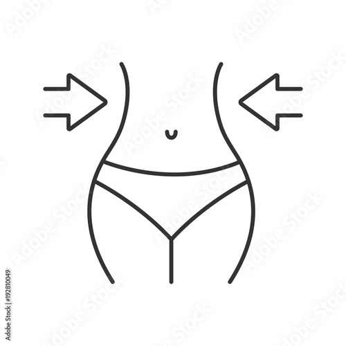 Weight loss linear icon