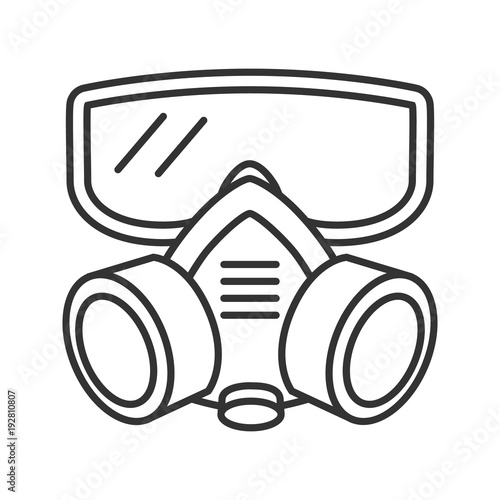 Respirator linear icon