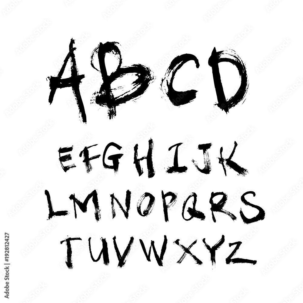 벡터 문자 / 손으로 쓴 글씨체