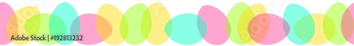 transparent eggs seamless border