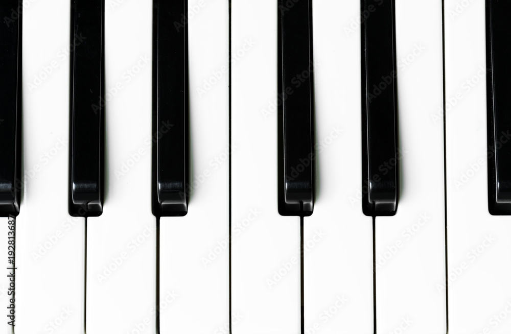 Fototapeta premium Closeup of piano keyboard