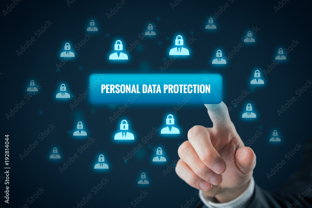 Personal data protection concept Personal data protection concept