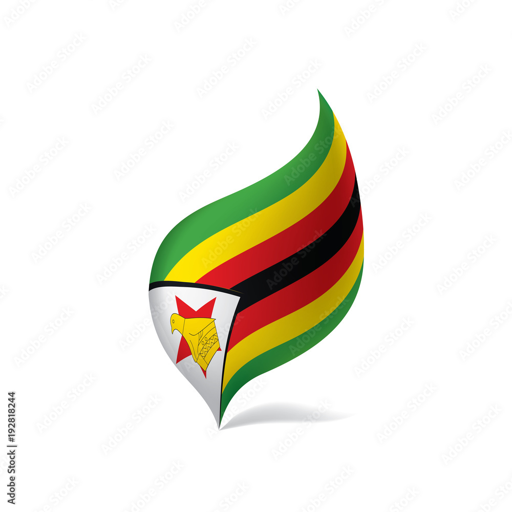 Zimbabwe flag, vector illustration Zimbabwe flag, vector illustration