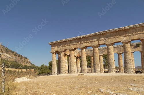 Картината върху платно tempio greco di segesta