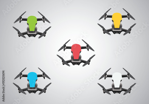 Five drones air