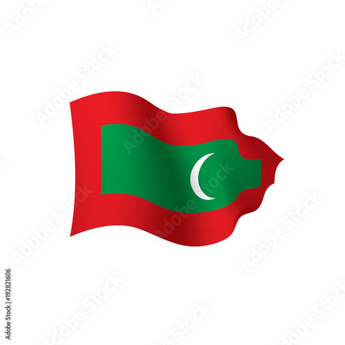 Free Download Maldives flag, vector illustration - GFXLoad