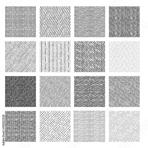 Seamless pattern of rough hatching grunge texture.