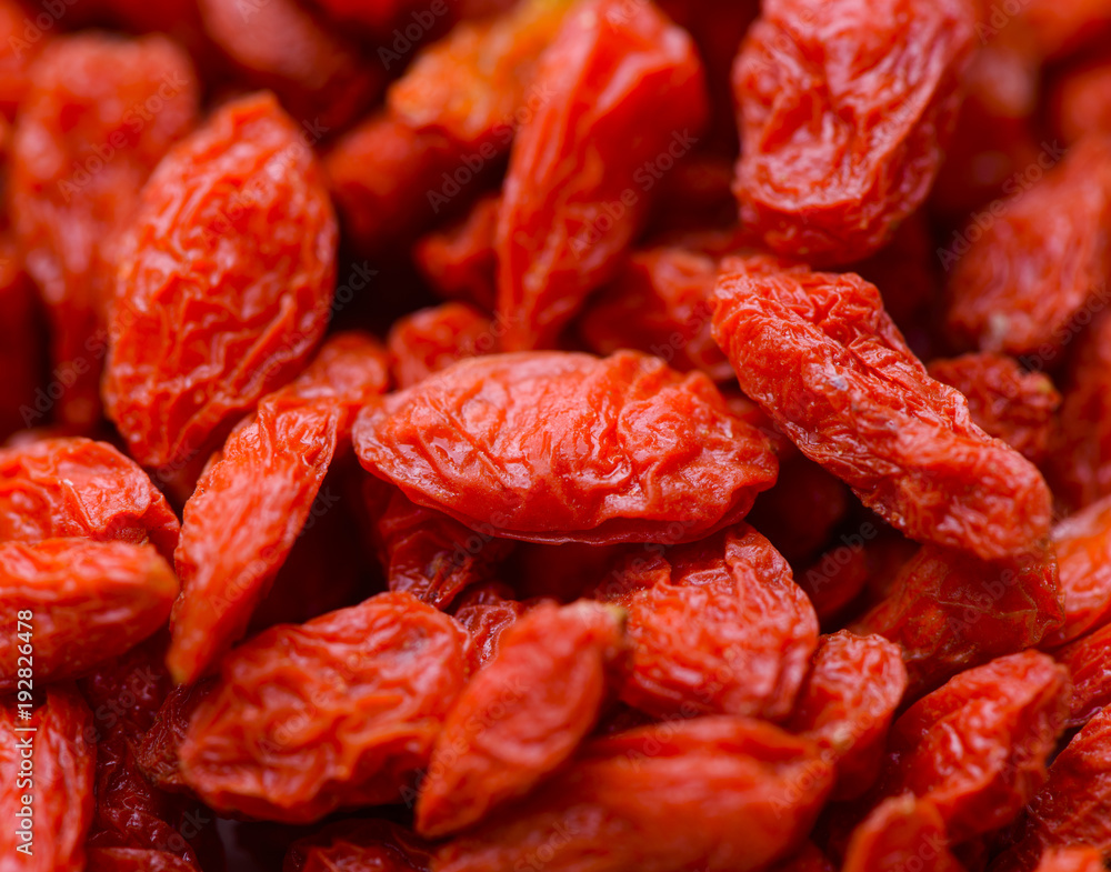Background of dried goji berries Background of dried goji berries