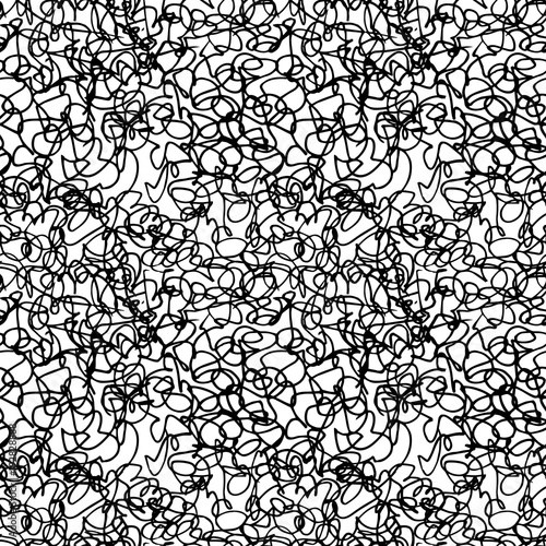 Pattern of scribbles and loops texture