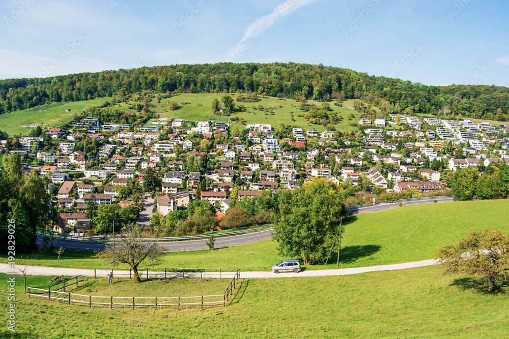 Rural landscape of Ennetbaden (Switzerland)