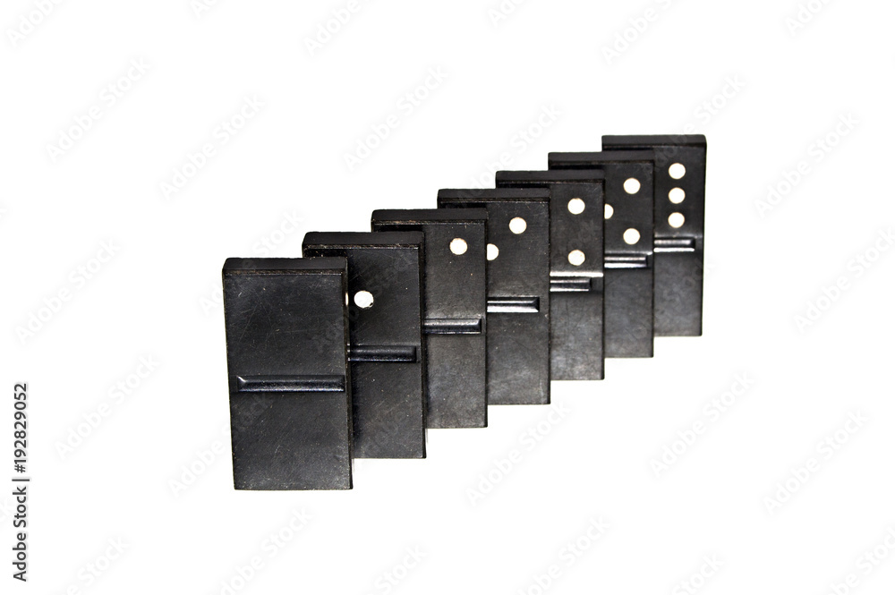 domino isolated on white background domino isolated on white background