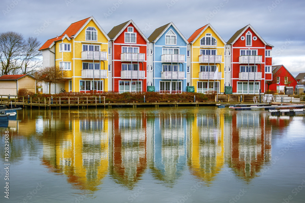 Colourful houses in Greifswald (Germany) Colourful houses in Greifswald (Germany)