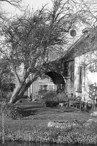 Farm house detail in winter