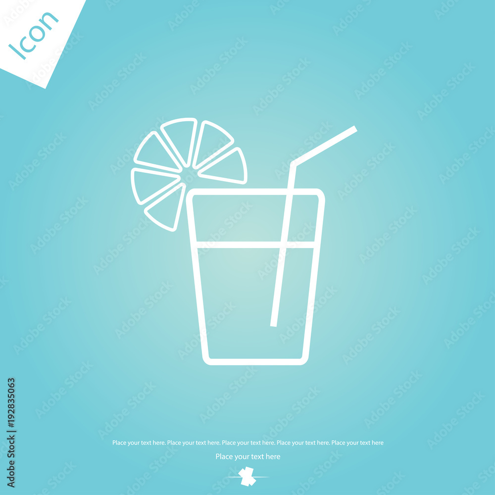 Juice glass icon