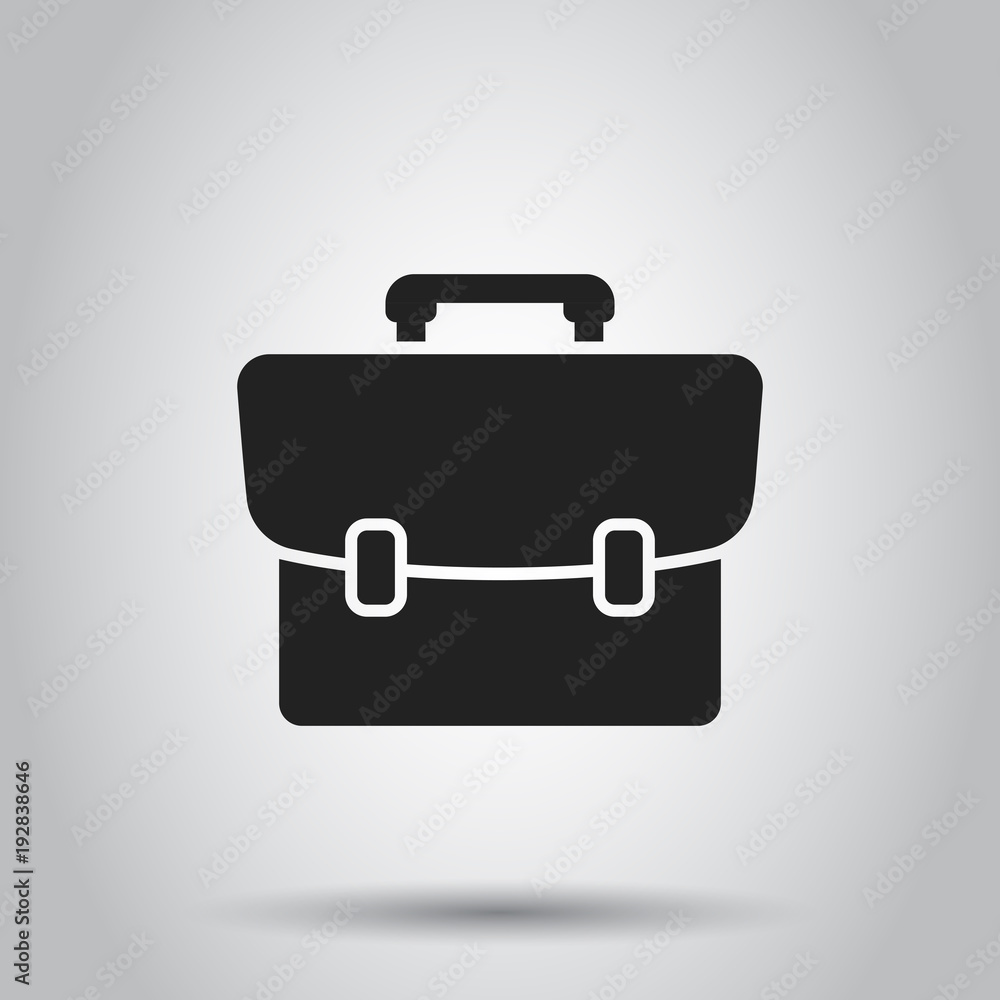 Suitcase box icon. Vector illustration on isolated background. Business concept luggage pictogram. Suitcase box icon. Vector illustration on isolated background. Business concept luggage pictogram.