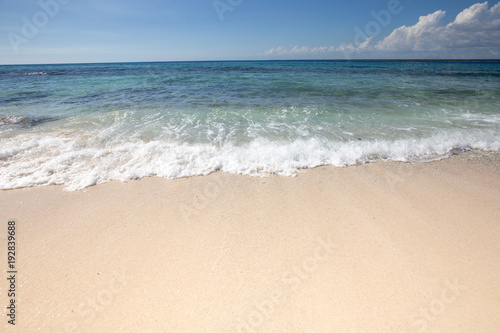 beautiful seascape and gentle sea wave