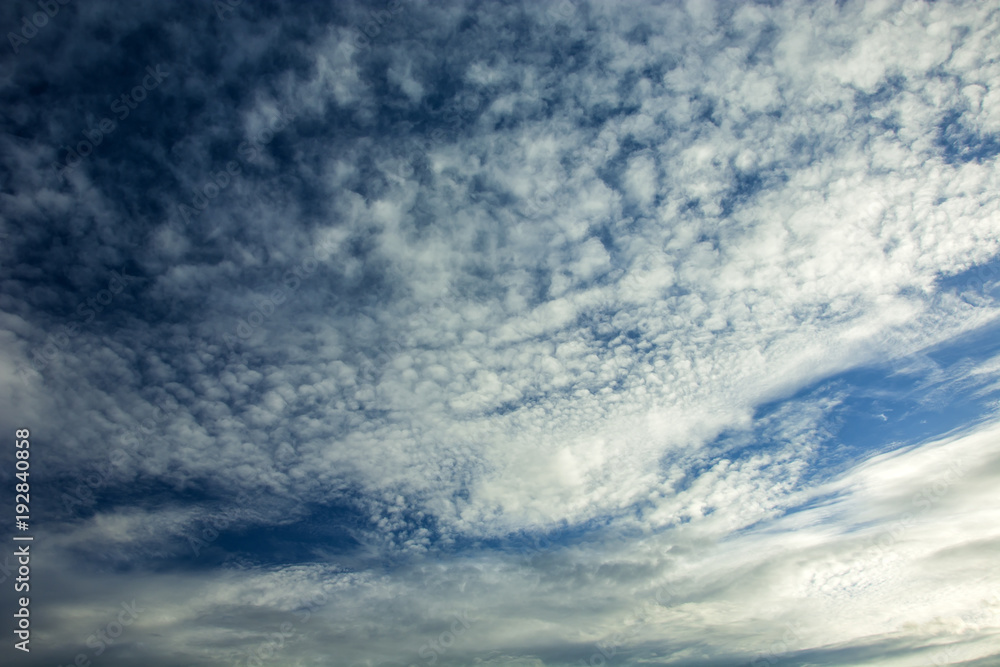 White clouds in the blue sky White clouds in the blue sky