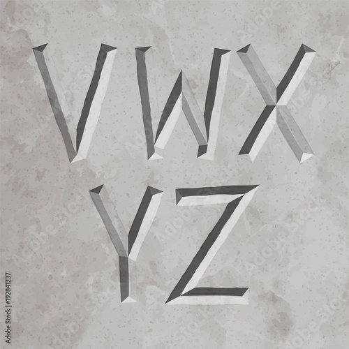 3647 all roman letters