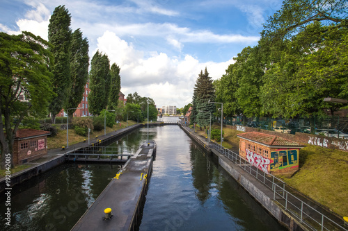 a berlin water channel and the spree river