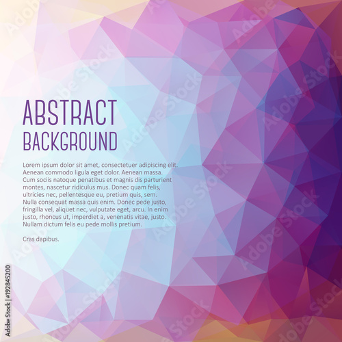 Abstract polygonal background