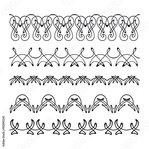 Vector set of decorative elements.