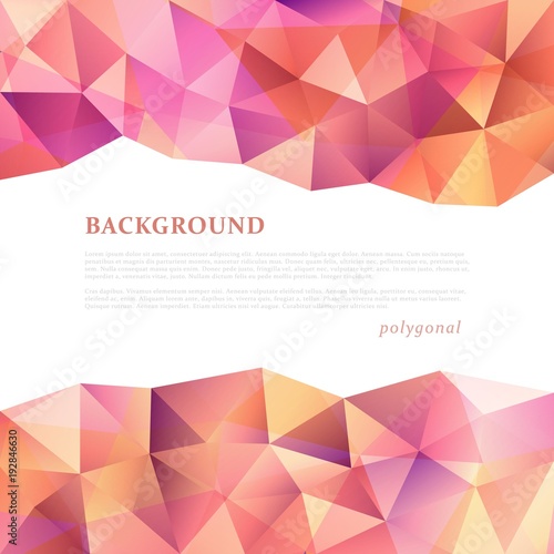 Abstract triangular banner