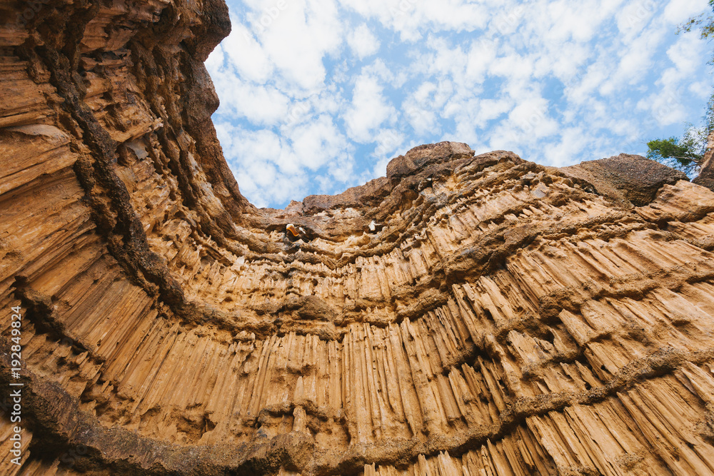 The travel attraction Pha Cho or the Grand Canyon Chiangmai in Mae Wang National Park, Chiang Mai, Thailand.