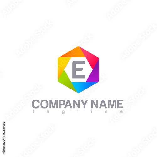 E letter logo template modern Free Download E letter logo template modern - GFXLoad