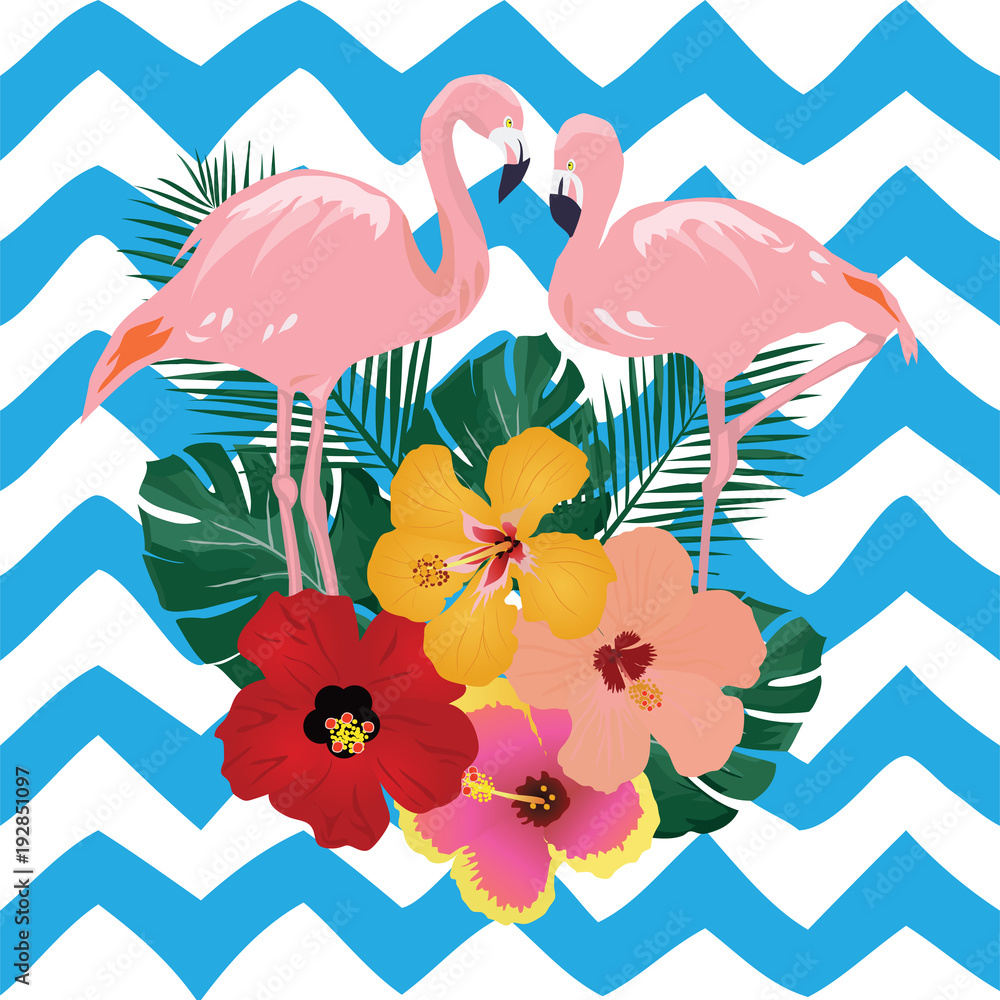 Vector Pink Flamingos Vector Pink Flamingos