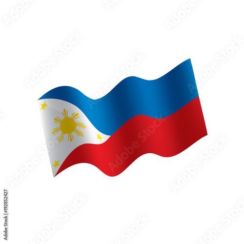 Philippines flag  vector illustration