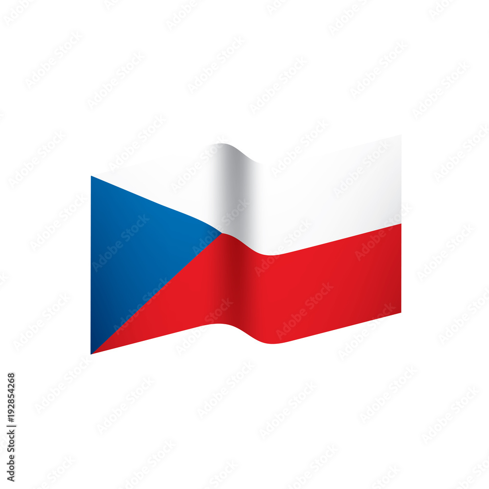Czechia flag, vector illustration Czechia flag, vector illustration