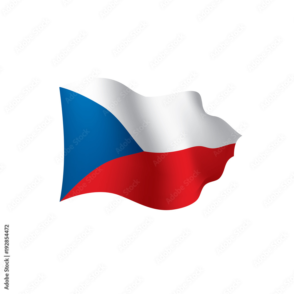 Czechia flag, vector illustration Czechia flag, vector illustration
