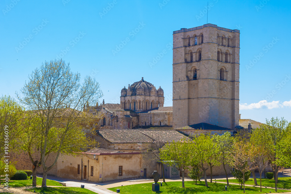 Famous Cathedral of the Savior, in Zamora, Spain