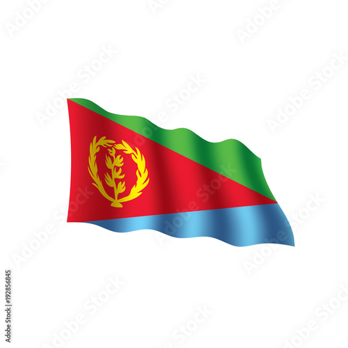 Eritrea flag  vector illustration