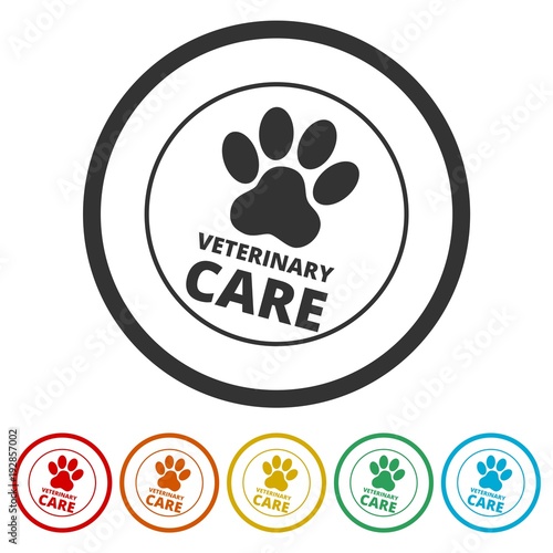 Pet shop icon, 6 Colors Included