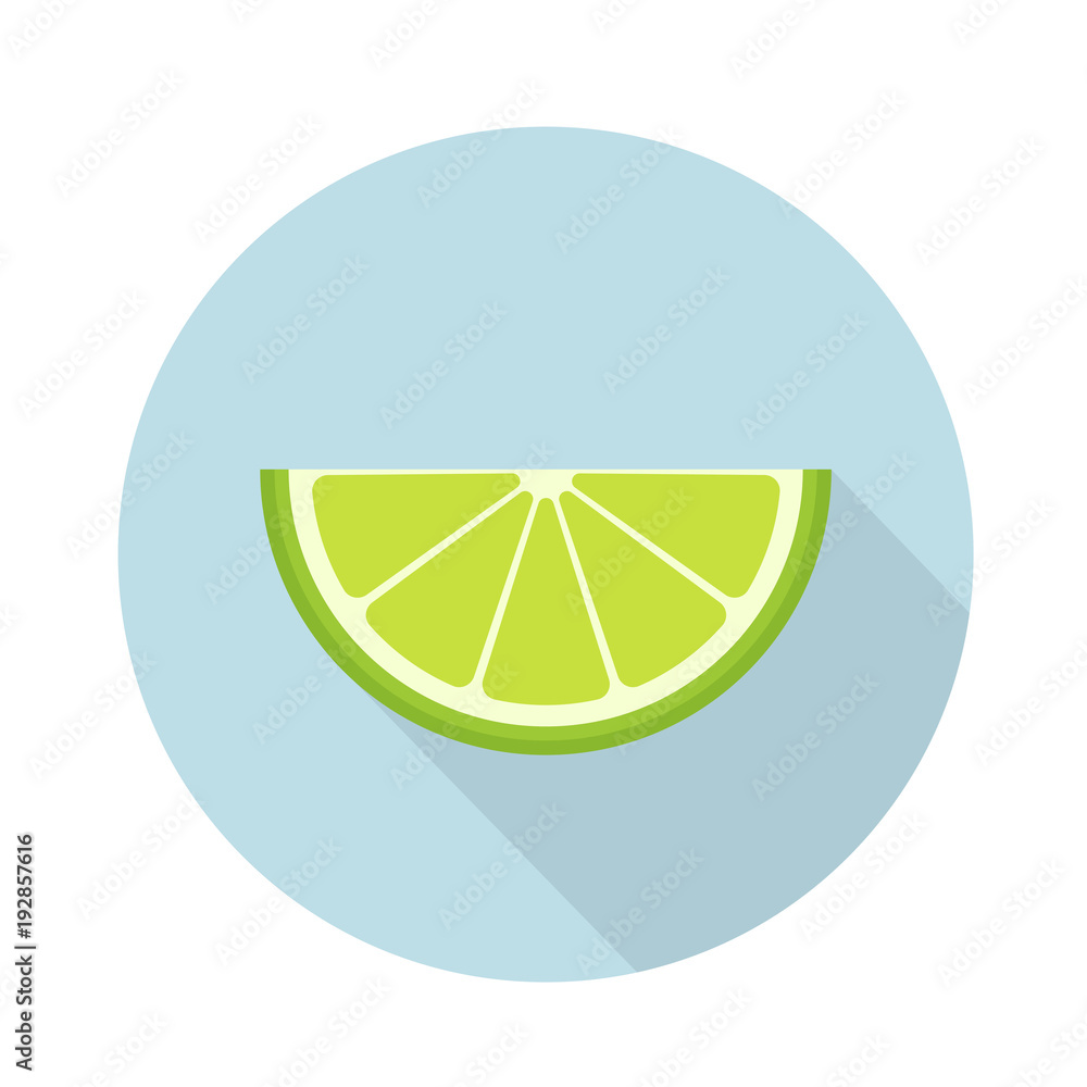 Lime icon flat cut Lime icon flat cut