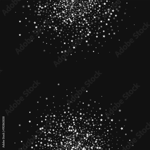 Amazing falling stars. Abstract half circles with amazing falling stars on black background. Resplendent Vector illustration.