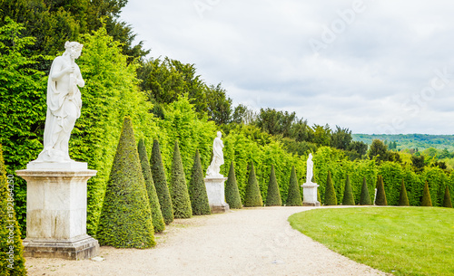 France, statues in the park of Versailles palace