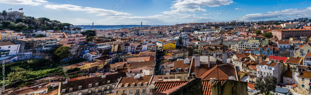 Blick auf Lissabon; Portugal