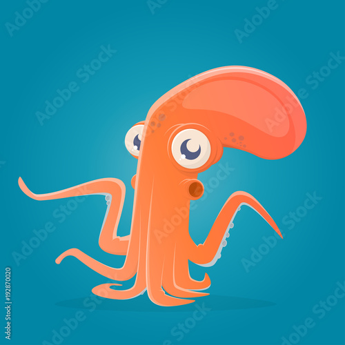 funny cartoon octopus