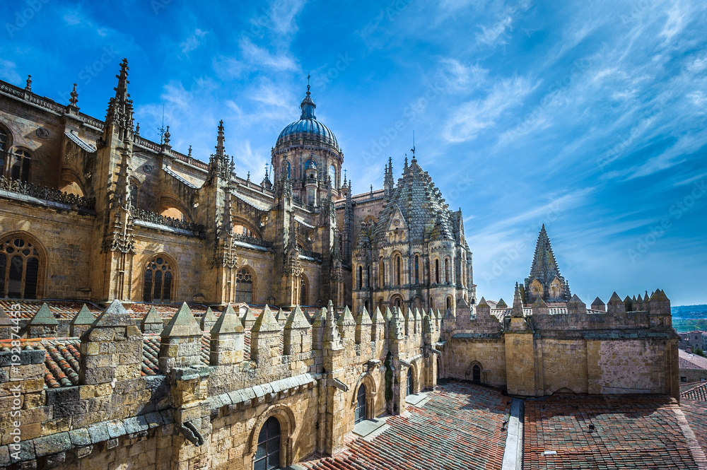 New cathedral or Catedral Nueva in Salamanca, Spain