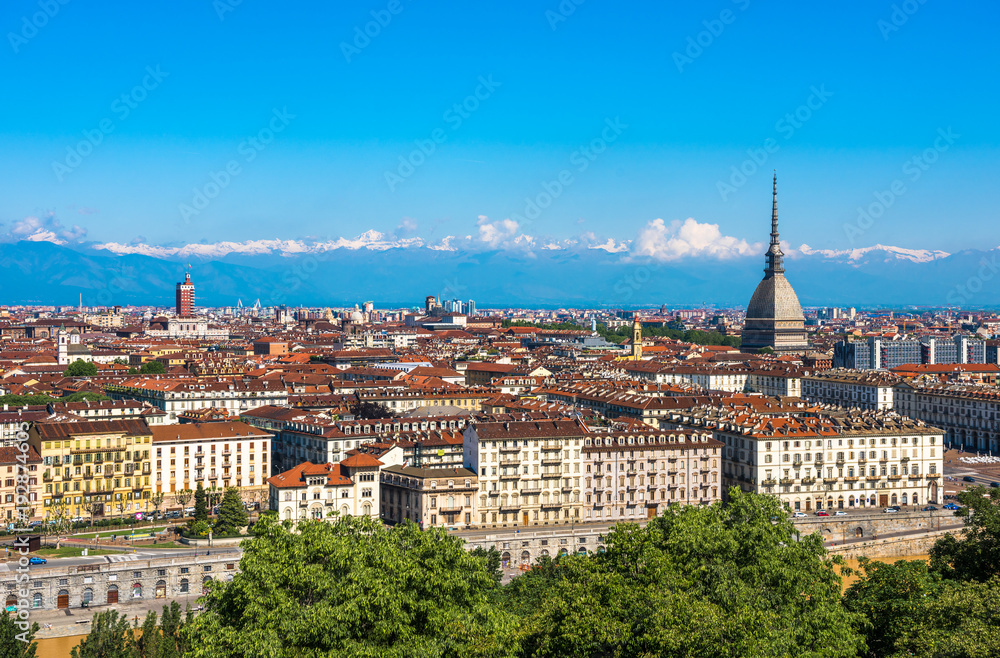 Panorama of Turin skyline