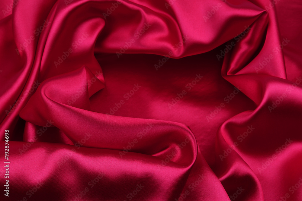 Obraz premium Red silk fabric