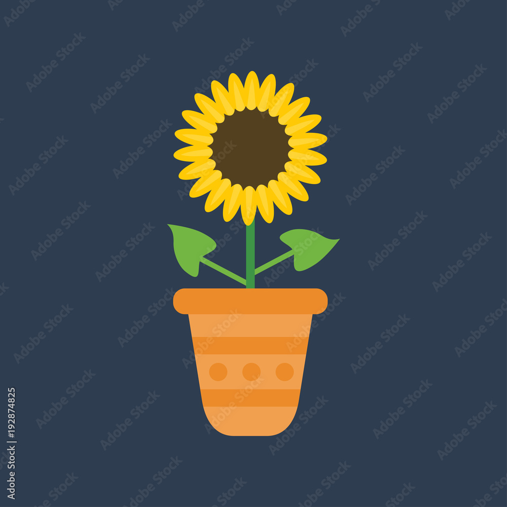 Obraz premium Sunflower icon