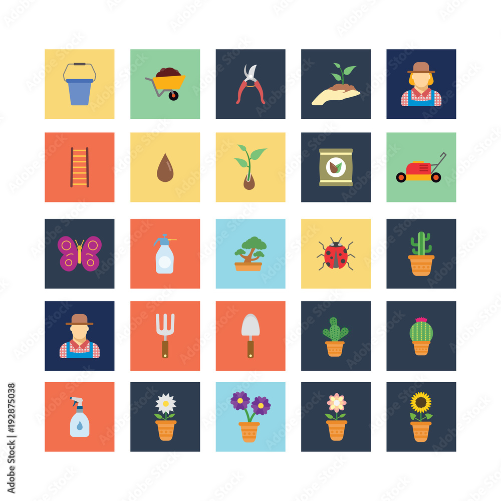 Gardenin icon set Gardenin icon set