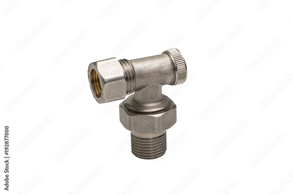 hydraulic connector on a white background hydraulic connector on a white background