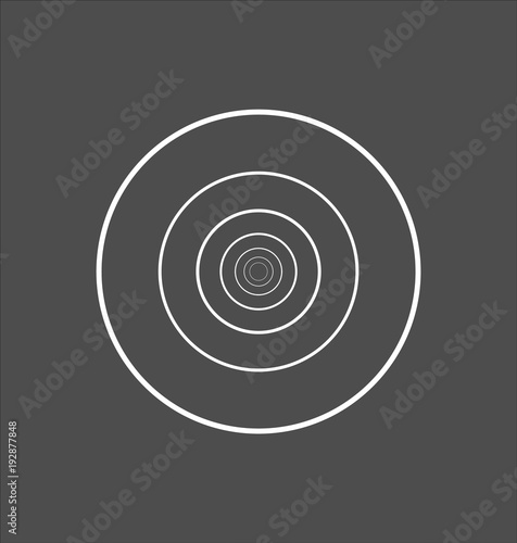 Minimalistic style design. Golden ratio. Geometric shapes. Circles in golden proportion. Futuristic design. Logo. Vector icon. Abstract vector background