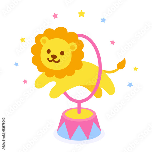 Circus lion illustration